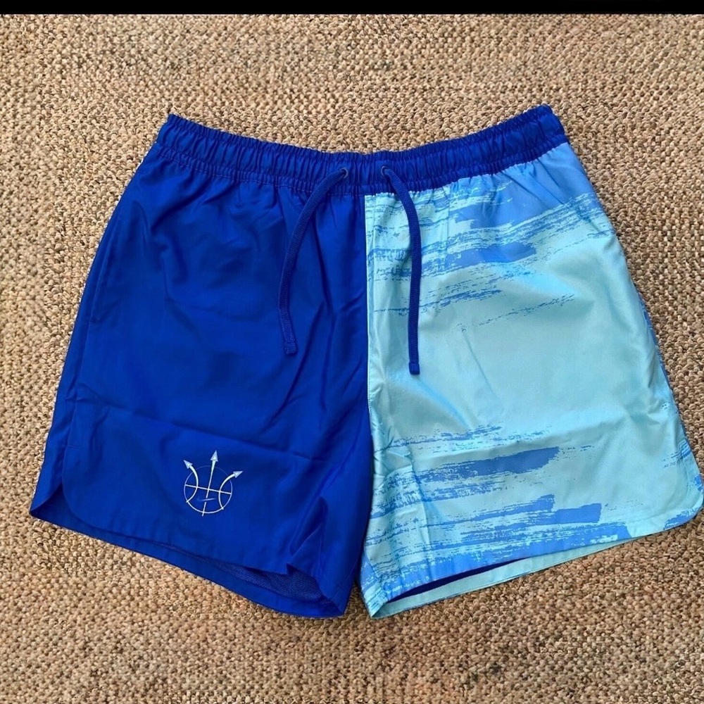 Nike Woven Flow Summer Hoop Shorts Blue Size XL Athletic Swimming Trunks  DV9605